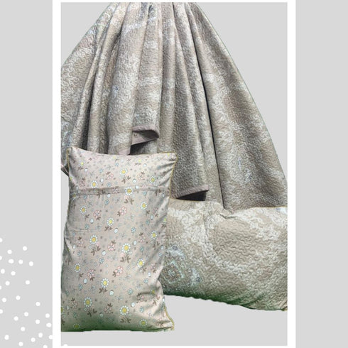 Martin Quilted Bedcover Set with 2 Pillow Covers for Double Bed by Florida